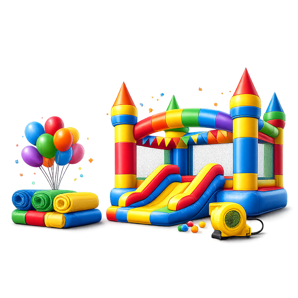 Bouncy castle hire illustration